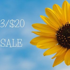 All items with 🌻 are 3/$20